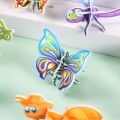 10pcs Early Learning Toys Funny Insect Paper Jigsaw Puzzles 3D Cognition DIY Handmade Paper Card Paper Insect Cartoon Insect Paper Mode Kids Birthday. 