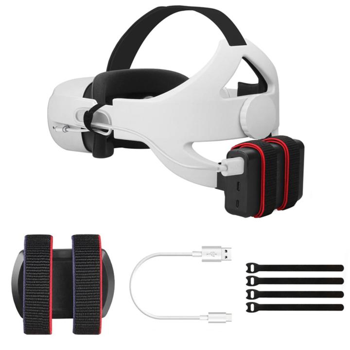 LKPCIGCXM VR Bank Fixing Bracket Strap for Oculus Quest 2 Adjustable Head Strap Fixed Holder VR Accessories