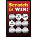 300Pcs Round  Scratch Off Stickers 1 Inch Scratch Off Labels Sticker for Party Activity Favors Stationery Sticker. 
