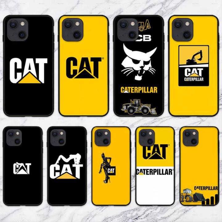 Excavator Babaite Caterpillar Phone Case For iPhone 11 12 Mini 13 14 Pro XS Max X 8 7 6s Plus 5 SE XR Shell