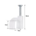 300 Pieces Clip For Ethernet Cable Rg6 Rg59 Cat5 Cat6 Rj45 7Mm White. 