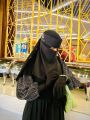 Queen Saudi Niqab High-Quality Women's Face Covering Traditional Islamic Headwear. 