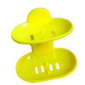 Double Soap Dish Strong Suction Cup Soap Holder Bunk Water Bath Storage Basket for Kitchen Bathroom. 