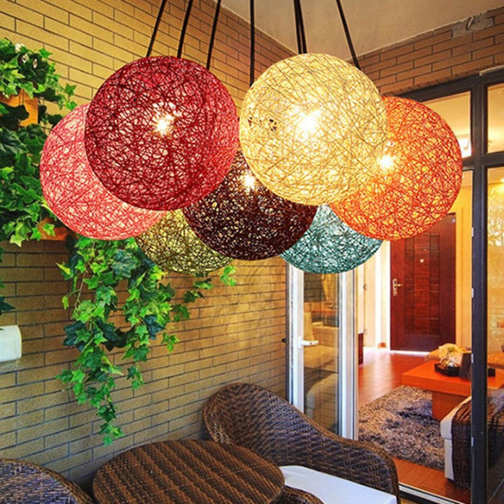Handmade Fanoos Light Ceiling LED Lamp Hanging To Wall Cotton Ball Decoration Indoor , Living Room Bedroom, Dining room, Teras