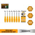 Ingco 7Pcs Nut Screwdriver Set. 