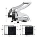 French Fry Cutter, Professional Potato Cutter Stainless Steel, Potato Slicer French Fries, Press French Fries Cutter for Potato. 