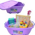 Wheel Storage Box - Multipurpose Plastic Wheel Storage Organizer For Kids & For Kitchen - Multicolor Wheel Container Available in Green, Blue, Red, Orange, Pink and Purple Colours. 