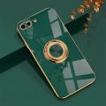 For iPhone 8 Plus/iPhone 7 Plus Luxury Electroplating Soft TPU One-piece Shell with Ring is Compatible case. 