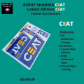LIMITED  Edition 3D BLUE ROHIT SHARMA CEAT Edition Bat Stickers | New Version Blue Version CEAT 3D Embossed Cricket Bat Sticker | Players Edition  3D Bat Stickers. 