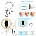 10.2 Inch Ring Light with Stand - Rovtop LED Camera Selfie Light Ring for iPhone Tripod Phone Holder for Video Photography. 