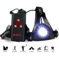 ATNK Night Running Light, USB Rechargeable LED Chest Light Waterproof Running Torch with 3 Lighting Modes for Runners, Joggers, Outdoor Sport, Walking, Fishing, Camping, Hiking, Climbing (Black). 