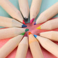 Manga 12 Color Pencils Crayons Set for Children Cute Anime Stationery Oily Colored Pencils for Drawing Sketch Art Supplies. 