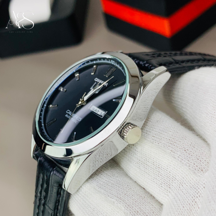 Automatic%20Watch%20%E2%80%93%20Silver%20Dial%20with%20Brown%20Leather%20Strap%20-%20Image%202