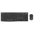 Logitech MK295 Silent Wireless Keyboard & Mouse Combo - 1-Year Battery Life, Quiet Typing, Plug-and-Play for PC/Laptop, Spill-Resistant Design, Compact Ergonomic (Black). 
