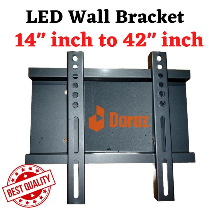 14 inch to 42 inch Universal LCD LED TV Wall Bracket Wall Mount Wall Stand Non-Movable with Free Screws and Bolts