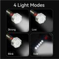 2X 2000 Lumens Ultra-Bright Floodlight Flashlight, High Lumens Rechargeable Flashlights for Outdoor Searching, Camping. 