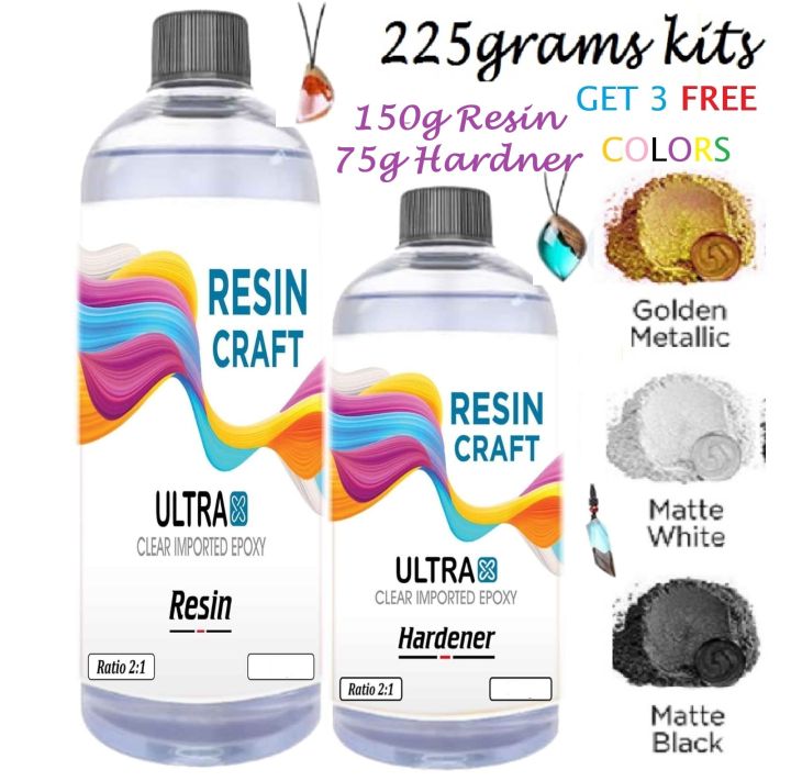 Resin Craft Crystal Clear Epoxy (225g  Pure for Art, Craft & Coating Delivery All Over Pakistan