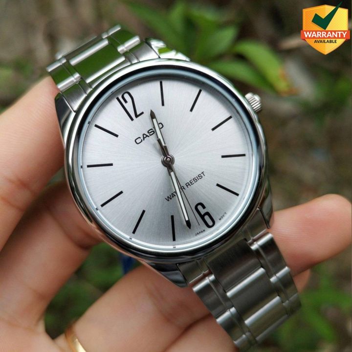 Original Casio - MTP-V005D-7BUDF - Stainless Steel Watch for Men