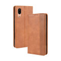 Sharp Aquos Sense3 Plus Mobile Phone Shell Magnetic Suction Flip Leather Case Sh-Rm11 Retro Card Protective Shell flip shockproof magnetic leather card slots wallet Anti-drop  Luxury Soft Side Protection Mobile Phone Case Cover Back. 