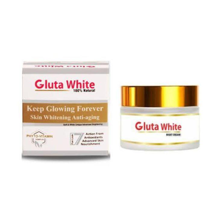 Gluta White Extreme Stronge Whitening And Anti-Aging Night Cream