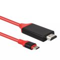 1080P Type TV Cable USB C to HDMI-compatible Cable 2M Type-C Micro HD TV Cable Adapters For Samsung Huawei USB-C HDTV Projector. 