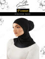 Ninja Nakab Hijab Suitable For Every Scarf, Arabic Hijab Black Women Muslim Hijab Under scarf Cap Trendy Plain Ninja Hijab Full Cover Inner Bonnet Hijab Caps Headscarf Ninja cap. 
