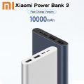 100% Original Xiaomi 10000mAh Mi Power Bank 3 18W Fast Charging Version Black Color , Xiaomi 10000mAh Mi Power Bank 3 18W Fast Charging Version , 10000mAh Xiaomi Mi 18W Fast Charge Power Bank 3 Black. 