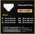 Pack of 6 Disposable Panties for Women and Men - Comfortable, Bikini-Style, One-Time Use. 