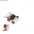 Kid Wooden DIY Assembly Electric Toy Wireless Remote Control Car Assembly Educational Science Experiment Kit. 