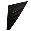 Rear Side Window Louvers, Scoop Louvers Cover Blinds for MG 5 MG5 2021 Car Exterior Accessories, Matte Black Style. 