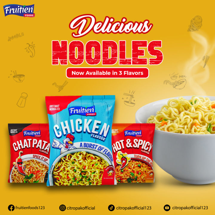 9 Fruitien Noodles 66 grm in 3 different Flavours (Pakistani Production)