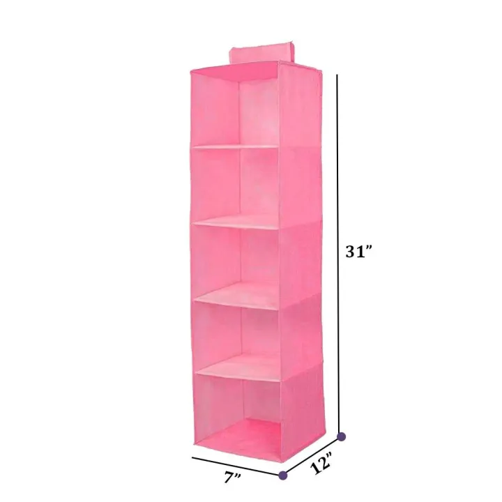 Closet%20Organizer%20Hanging%20Storage%20Bag%20Wardrobe%20Cloth%20Organizer%205/6%20Layers%20Shelf%20Foldable%20Clothing%20Storage%20Rack%20Shelves%20-%20Image%202