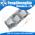 20pcs/lot 2W 5% Carbon Film Resistor 1R ~ 1M 2.2R 10R 22R 47R 51R 100R 150R 470R 1K 4.7K 10K 47K 1 2.2 10 22 47 51 100 150 470. 
