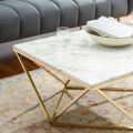 Center Table Nest Style New Design Modern Furniture Golden Frame with Marble Texture Sheet 3-3 Size. 
