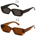 European American Classic Squares Women Sun Glasses Lady Retro Fashion Shading Eyewear Sunglasses for Delicate Women Outdoor Rectangular Small Frame Colorful Transparent Orange Sunglasses. 