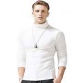 Premium High Neck Black Full Sleeve Pullover Stretchable Ribbed Cotton & Lycra T-Shirt Turtleneck Tops Sweatshirt Winter Warm Free Size Every Fitter Special offer InnerWear. 