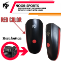 Noor's Super Bright Rechargeable Bike Bicycle Cycle light with Horn with High Low Flashing Beam and 140 DB Sound with 5 Different Horn Modes. 
