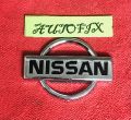 Nissan Plastic Logo 03 Inches Silver 01 PC. 