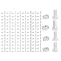 100 Packs Greenhouse Nuts and Bolts Square Head Bolts Nuts Greenhouse Repair Kit Parts Replacement Garden Supplies. 