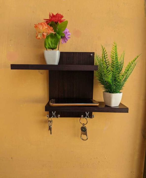 Home%20Wall%20Decor%20Mobile%20stand%20for%20charging%20&%20Key%20holder%20Decoration%20items%20shelf%20-%20Image%204