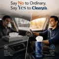 Car Tissue Box  Pack of 2  Cleenza Premium 3 Ply Facial Tissue  Cup Holder Tissue  Imported Car Tissue  Car, Home & Office. 