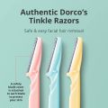 Pack Of 3 Twinkle Eyebrow Razor With Multicolor Stainless Steel Razor Face Hair Removal Razors Mini-Trimmer Shaper and Shaver for Girls & Womens  Facial Razor For Girls - 3 in 1. 