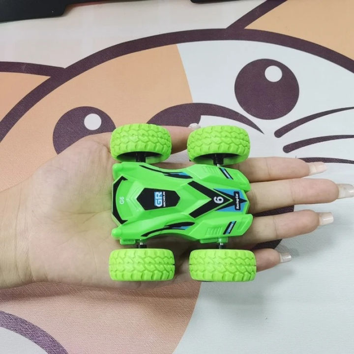 zbzaar Push and Go Friction Powered 360 Rotating Double Sided Flip 4 ...