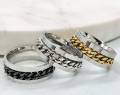 Eldorado Stainless Steel Chain Spinner Ring for Men Chain Spinner Chala for Boys. 