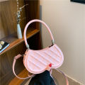 Women's Handbag2022New Simple Fashion Women's Shoulder Bag Texture Rhombus Indentation Crossbody Small Square Bag. 