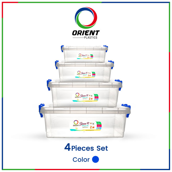 Orient Plastic Space-R Set | 4 Piece Durable Multi-Purpose Storage ...