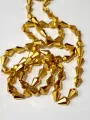 Golden Cut Drops Plastic Beads. 225 pcs/3 Strings Beads, For DIY Jewelry Making, Jewelry, Dress Accessories, Crafts, and Home Décor. 