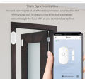 Tuya Smart WiFi Door Sensor Window Sensor Door Magnetic Alarm Detector Independent Magnetic Sensor Linked alarm with more sensors. 