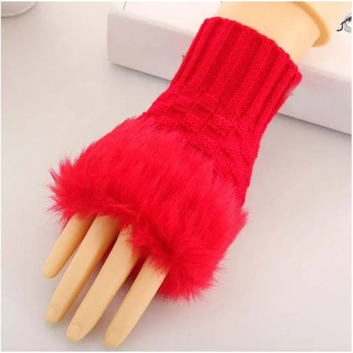 Fashion%20Girls%20Winter%20Faux%20Fur%20Knit%20Fingerless%20Gloves%20with%20Arm%20Warmer%20Option%20-%20Image%202