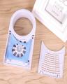 Mini Portable Bladeless Fan No Leaf Air Conditioner w/ USB Cable Desktop Blue. 